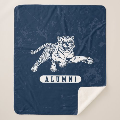 Jackson State University Alumni Distressed Sherpa Blanket