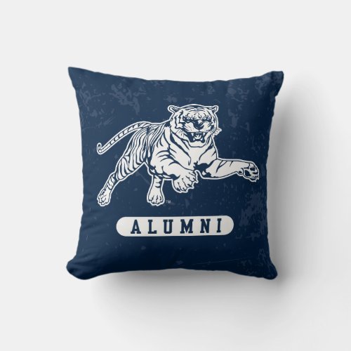 Jackson State University Alumni Distressed Throw Pillow