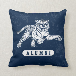 Jackson State University Alumni Distressed Throw Pillow