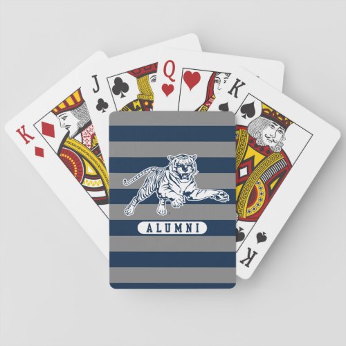 Jackson State University Alumni Stripes Poker Cards
