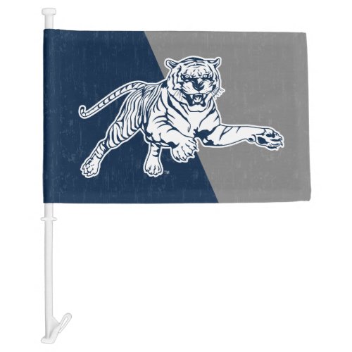 Jackson State University Color Block Distressed Car Flag