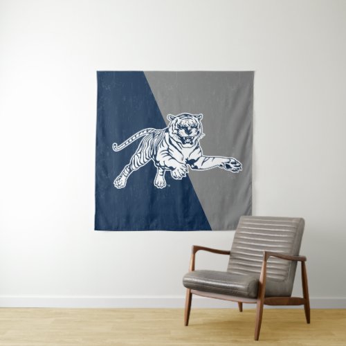 Jackson State University Color Block Distressed Tapestry