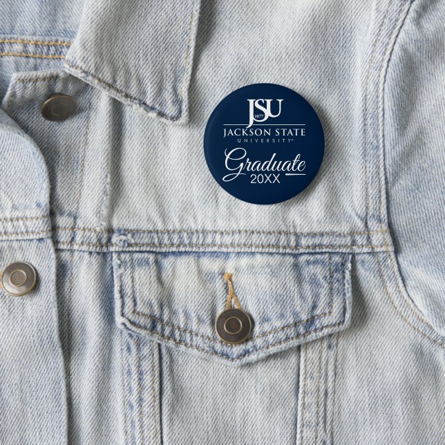 Jackson State University Graduation Button (In Situ)