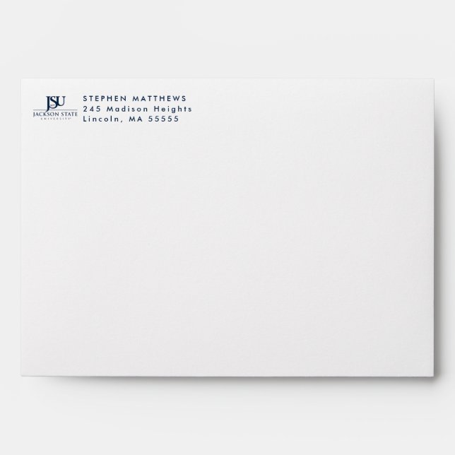 Jackson State University Graduation Envelope (Front)