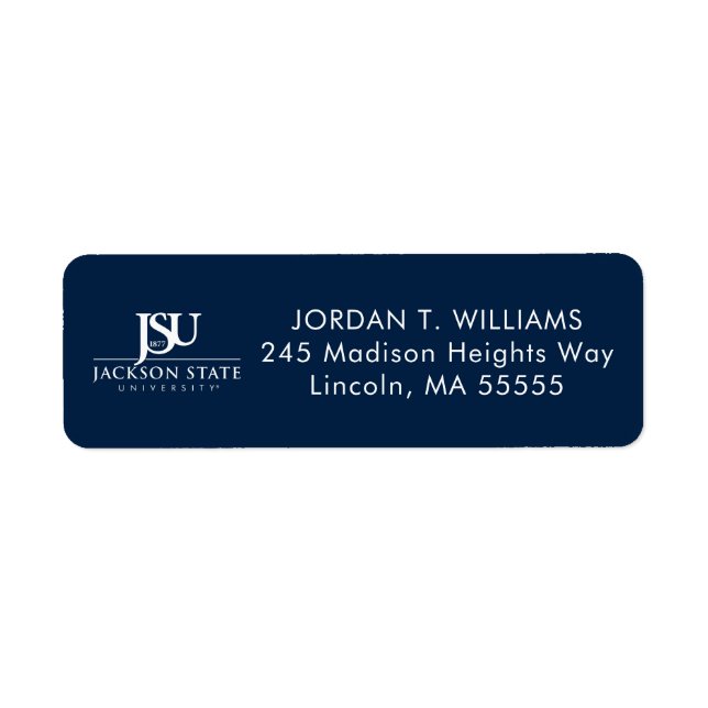 Jackson State University Graduation Label (Front)