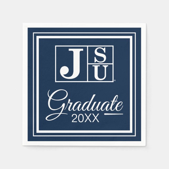 Jackson State University Graduation Napkins (Front)