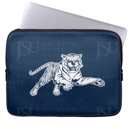 Jackson State University Logo Watermark Laptop Sleeve