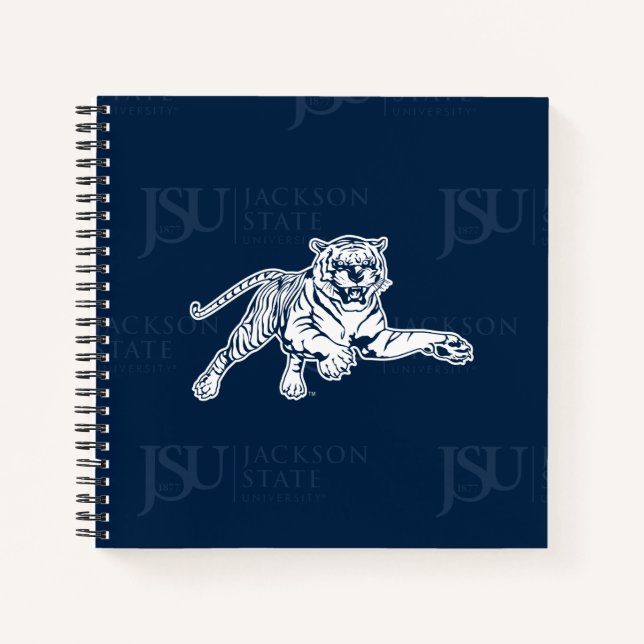 Jackson State University Logo Watermark Notebook (Front)
