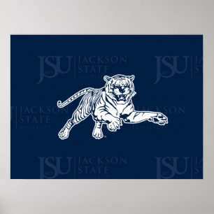 Jackson State University Logo Watermark Poster