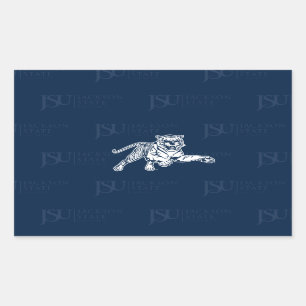 Jackson State University Logo Watermark Rectangular Sticker