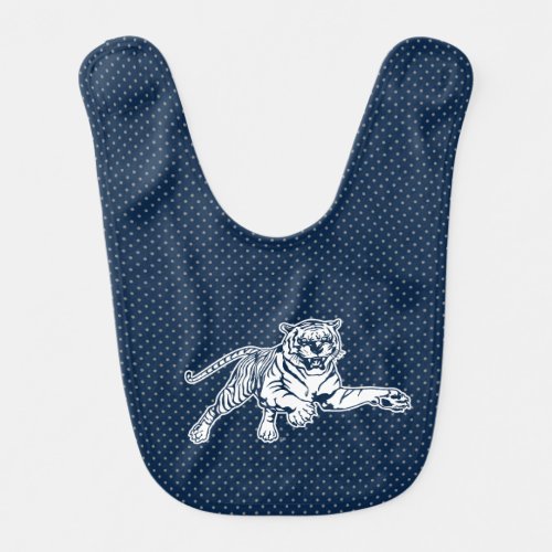 Jackson State University Polka Dots Baby Bib