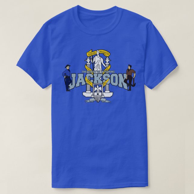 Jackson The State of Wyoming gift T-Shirt (Design Front)