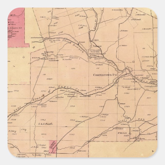 Jackson Township Square Sticker (Front)