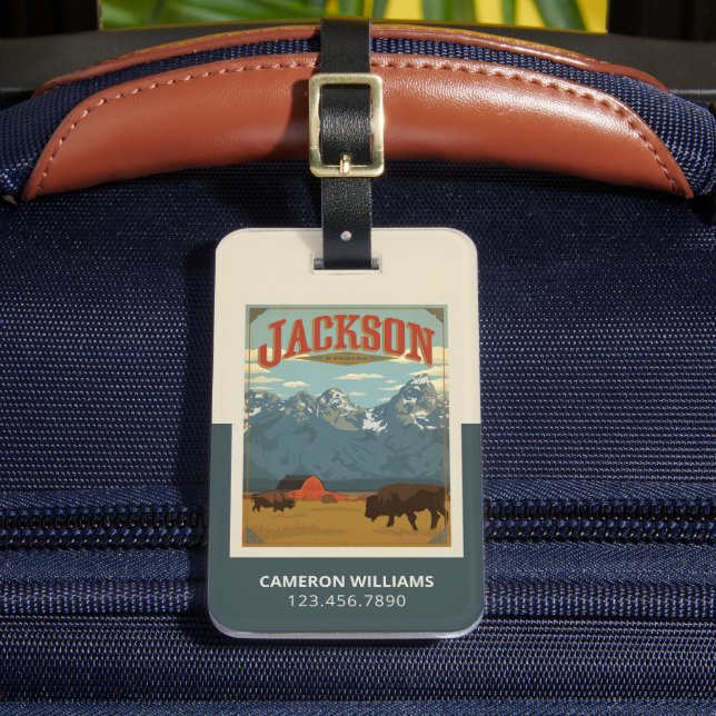 Jackson | Wyoming Luggage Tag (Front Insitu 2)