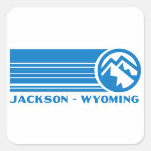 Jackson Wyoming Square Sticker