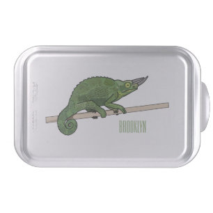 Jackson's chameleon cartoon illustration cake pan