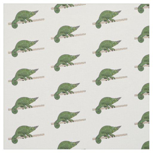 Jackson's chameleon cartoon illustration fabric