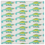 Jackson's chameleon cartoon illustration fabric