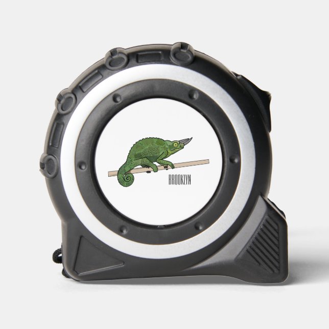Jackson's chameleon cartoon illustration tape measure (Front)