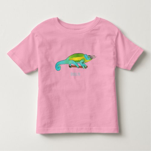 Jacksons chameleon cartoon illustration  toddler t_shirt