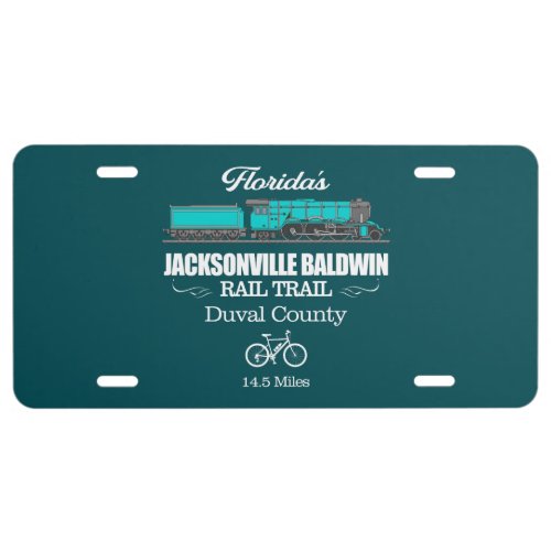 Jacksonville Baldwin Rail Trail RT2 License Plate