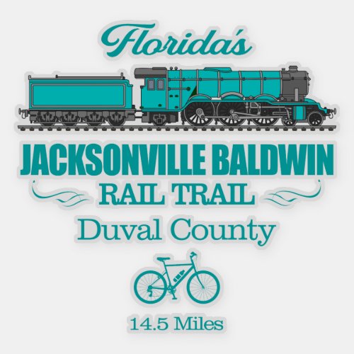 Jacksonville Baldwin Rail Trail RT2 Sticker