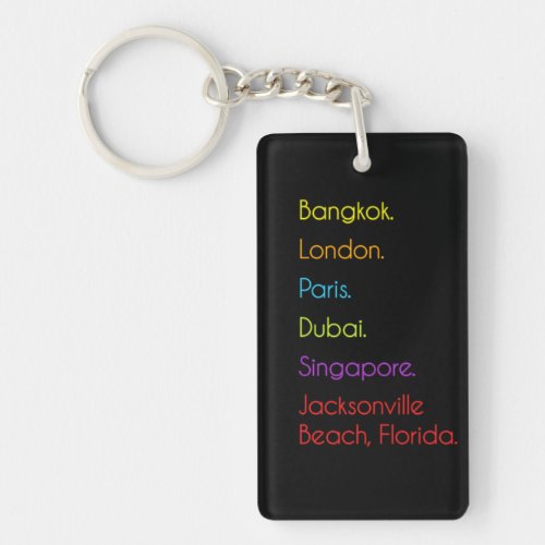 Jacksonville Beach Florida Keychain