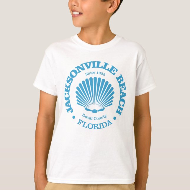 Jacksonville Beach (seashell) T-Shirt (Front)
