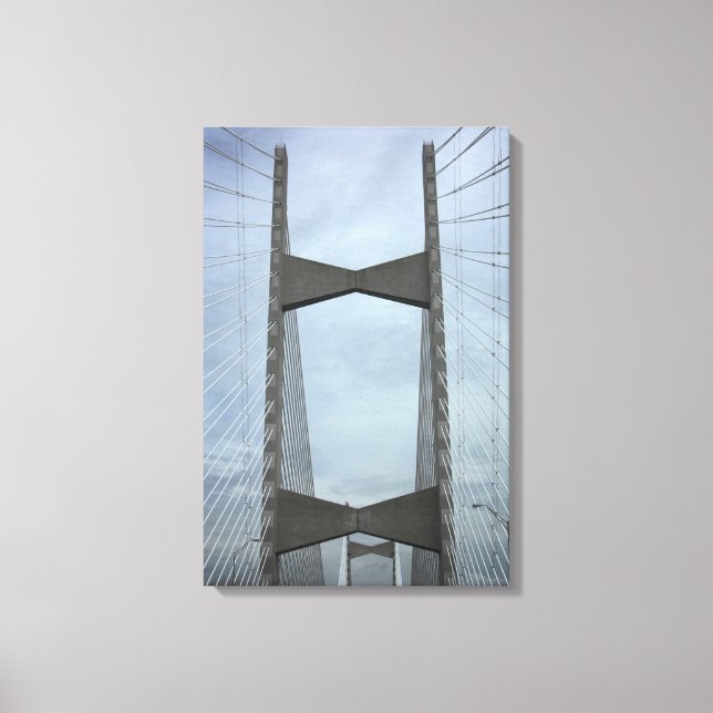 Jacksonville Bridge, Florida Canvas Print (Front)
