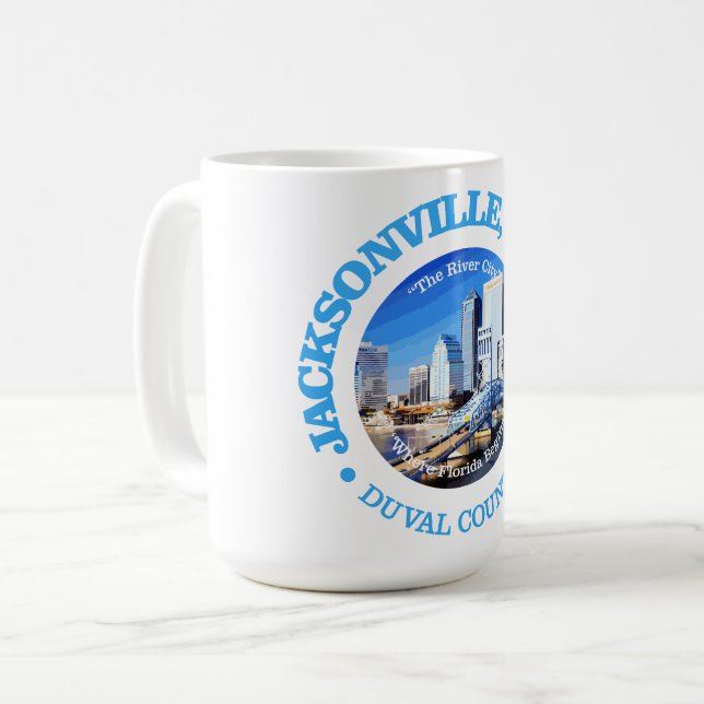 Jacksonville (cities) coffee mug (Front Left)