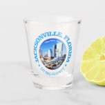 Jacksonville (cities) Shot Glass at Zazzle