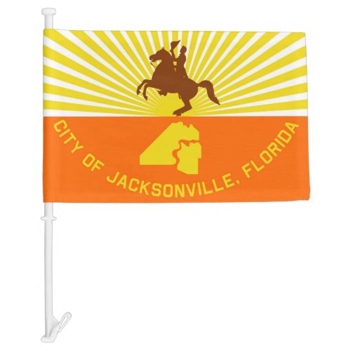 Jacksonville city flag Florida USA United States A