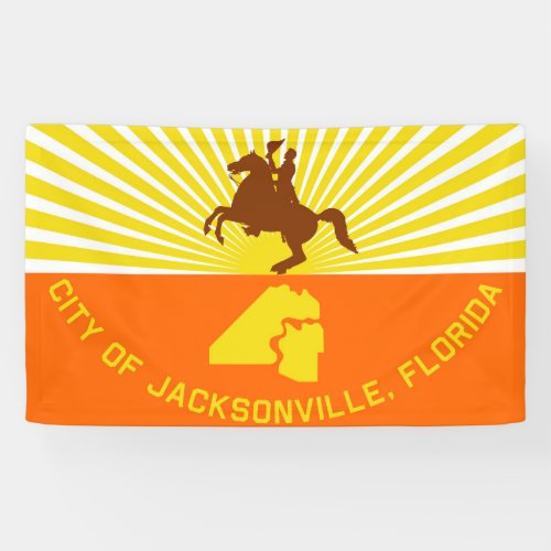 Jacksonville city flag Florida USA United States A Banner