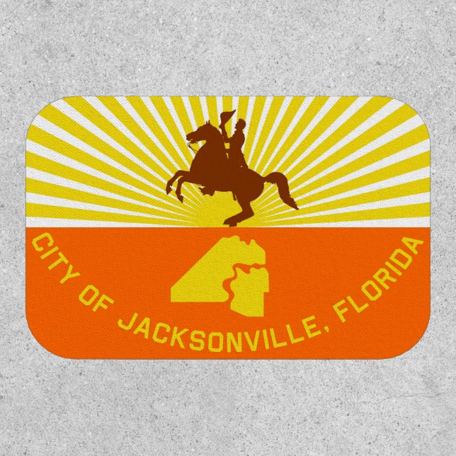 Jacksonville city flag Florida USA United States A Patch (Front)