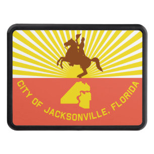Jacksonville city flag hitch cover