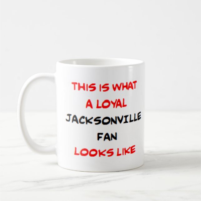 jacksonville fan, loyal coffee mug (Left)