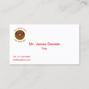 Jacksonville Fire Rescue Emblem Business Card