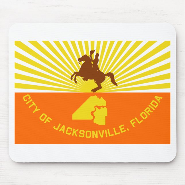 Jacksonville Flag Mouse Pad (Front)