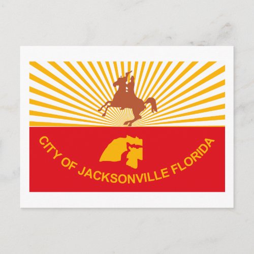 Jacksonville Flag Postcard