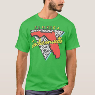 Jacksonville Florida  80s Design Souvenirs  T-Shirt