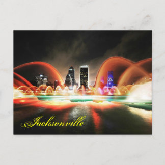Jacksonville, Florida and the Friendship Fountain Postcard