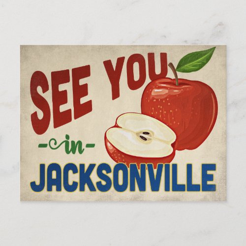 Jacksonville Florida Apple _ Vintage Travel Postcard
