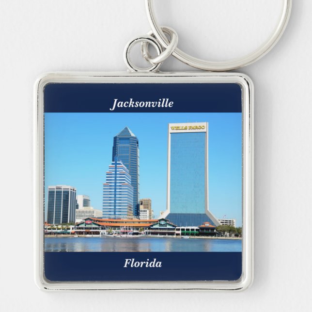 Jacksonville, Florida Cityscape Keychain (Front)
