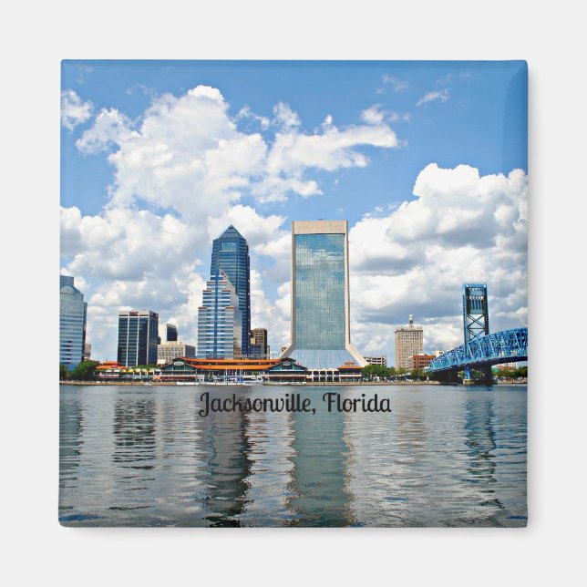 Jacksonville, Florida cityscape Magnet (Front)