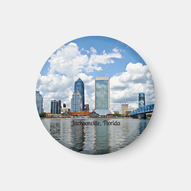 Jacksonville, Florida cityscape Magnet (Front)