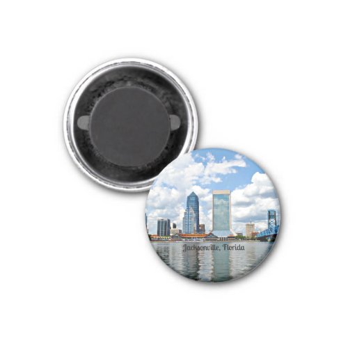 Jacksonville Florida cityscape photograph Magnet