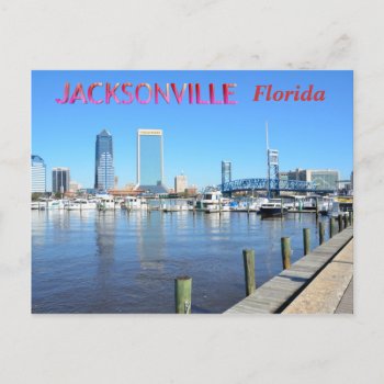 Jacksonville Florida Cityscape Postcard by paul68 at Zazzle