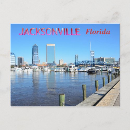 Jacksonville Florida Cityscape Postcard