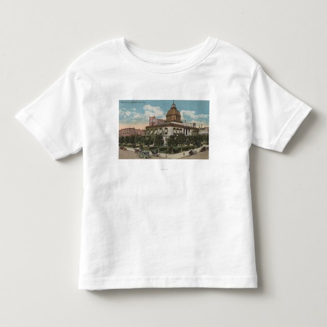Jacksonville, Florida - Exterior View of City Toddler T-shirt (Front)