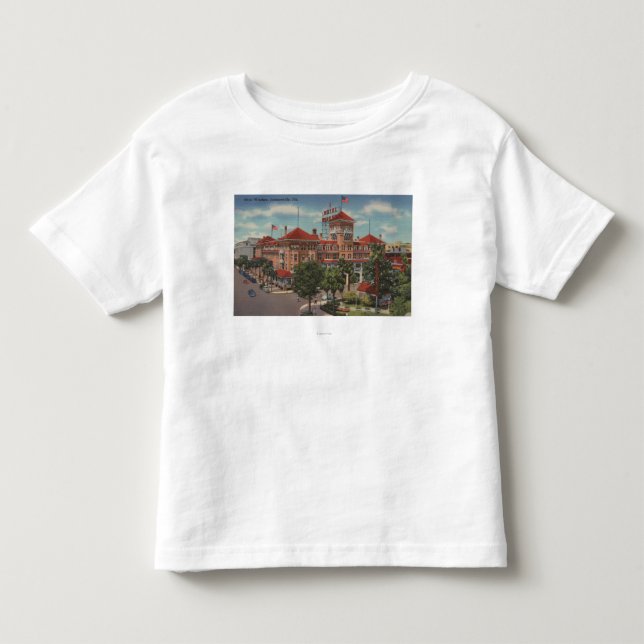 Jacksonville, Florida - Exterior View of Hotel Toddler T-shirt (Front)
